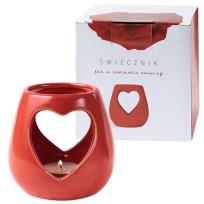 Opakowanie Świecznik ceramiczny w kształcie serca