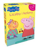 Okładka książki Świnka Peppa. Liczby i kolory. Karty edukacyjne
