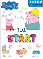 Okładka książki Świnka Peppa. Litery i wyrazy na start