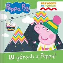 Okładka książki Świnka Peppa. Przygody we wzorki. W górach z Peppą