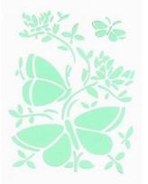 Opakowanie Szablon Silhouette Trzy motyle