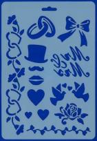 Opakowanie Szablon Silhouette wesele