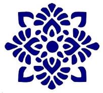 Opakowanie Szablon zmywalny ornament A4 20x30cm