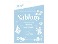 Opakowanie Szablony do śniegu w sprayu 10 motywów