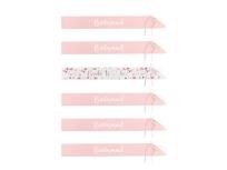 Opakowanie Szarfy Bride to be i Bridesmaid 76cm 6szt