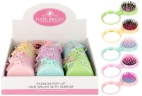 Opakowanie Szczotka do włosów z lusterkiem 8cm 1szt.mix