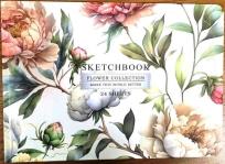Opakowanie Szkicownik A5/24K gładki Kwiaty jasne