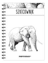 Opakowanie Szkicownik B5 na spirali gładki Słoń