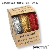 Opakowanie Sznurek ozdobny 5mmx3m 3szt (12kpl)