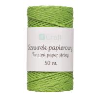Opakowanie Sznurek papierowy skręcany zielony 50m