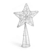 Opakowanie Szpic choinkowy gwiazda metalowa srebrna