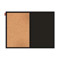 Opakowanie Tablica korkowa kredowa magnetyczna DUO MEMOBE czarna 60x40 cm