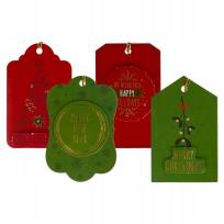 Opakowanie Tagi prezentowe Świąteczne 8szt
