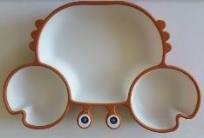 Opakowanie Talerz krab premium ceglasto-biały