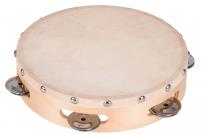 Opakowanie Tamburyn z naturalnej skóry z 5 talerzykami