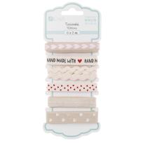 Opakowanie Tasiemki bawełniane handmade with love 6 x 2m
