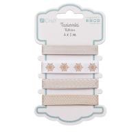 Opakowanie Tasiemki Beige Tones 4x1m