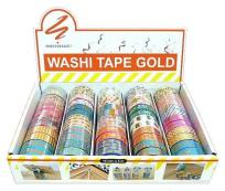 Opakowanie Taśma ozdobna Washi Tape Gold (25szt)