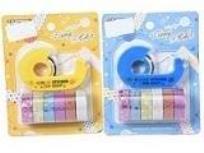 Opakowanie Taśma ozdobna z podajnikiem, 14x11x4cm MIX