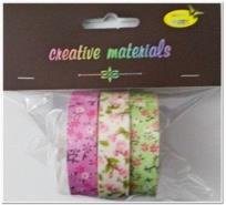 Opakowanie Taśmy materiałowe kwiaty 3szt