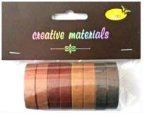 Opakowanie Taśmy papierowe brązowe 10mm 8szt