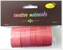 Opakowanie Taśmy papierowe różowe 10mm 8szt