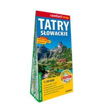 Okładka książki Tatry słowackie / Tatry slovenské; laminowana mapa turystyczna 1:30 000