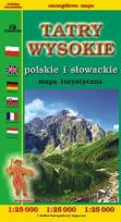Okładka książki Tatry Wysokie polskie i słowackie mapa w.2
