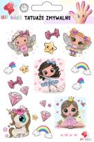 Opakowanie Tatuaże zmywalne dla dzieci Baletnica księżniczka