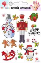 Opakowanie Tatuaże zmywalne dla dzieci Boże Narodzenie 1