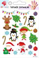 Opakowanie Tatuaże zmywalne dla dzieci Boże Narodzenie 3