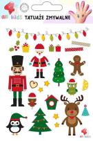 Opakowanie Tatuaże zmywalne dla dzieci Boże Narodzenie 4