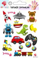 Opakowanie Tatuaże zmywalne dla dzieci Gry i zabawki