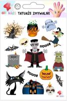 Opakowanie Tatuaże zmywalne dla dzieci Halloween 1