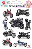 Opakowanie Tatuaże zmywalne dla dzieci Ścigacze motory