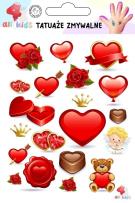 Opakowanie Tatuaże zmywalne dla dzieci Serca