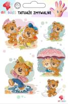 Opakowanie Tatuaże zmywalne dla dzieci Słodkie misie
