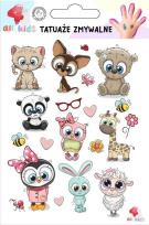 Opakowanie Tatuaże zmywalne dla dzieci Słodkie zwierzaki