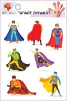 Opakowanie Tatuaże zmywalne dla dzieci Superbohaterowie