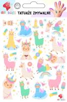 Opakowanie Tatuaże zmywalne dla dzieci Wesołe lamy
