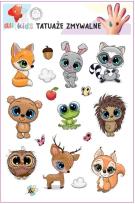 Opakowanie Tatuaże zmywalne dla dzieci Wesołe zwierzątka 1