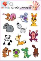 Opakowanie Tatuaże zmywalne dla dzieci Wesołe zwierzątka 2