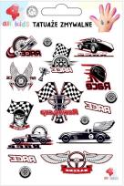 Opakowanie Tatuaże zmywalne dla dzieci Wyścigi