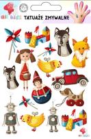 Opakowanie Tatuaże zmywalne dla dzieci Zabawki