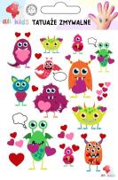 Opakowanie Tatuaże zmywalne dla dzieci Zakochane stworki