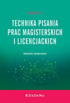 Okładka książki Technika pisania prac magisterskich i licencjac...