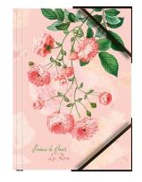 Opakowanie Teczka A4 kartonowa z gumką narożną róże (6szt)