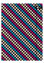 Opakowanie Teczka A4+ kartonowa z gumką SKATE szachownica mix. 24x31cm Happy Color