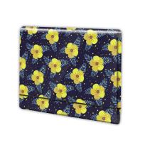 Opakowanie Teczka A4 na gumkę łamana Penmate kwiatki 0101