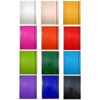 Opakowanie Teczka A4 skrzydłowa z gumką grzbiet prosty MIX